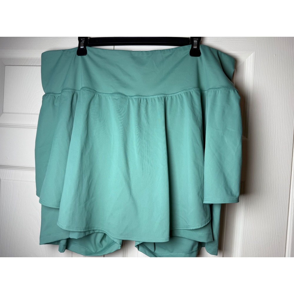 Old Navy Active Powersoft High Rise Go-Dry Skort Teal Green 3X Plus‎ Size Active